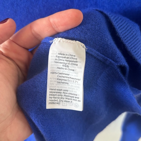 J. Crew Cashmere Crewneck in Blue| Size: Small - Picture 6 of 12